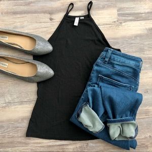 NWOT Ribbed Hi-Neck Tank